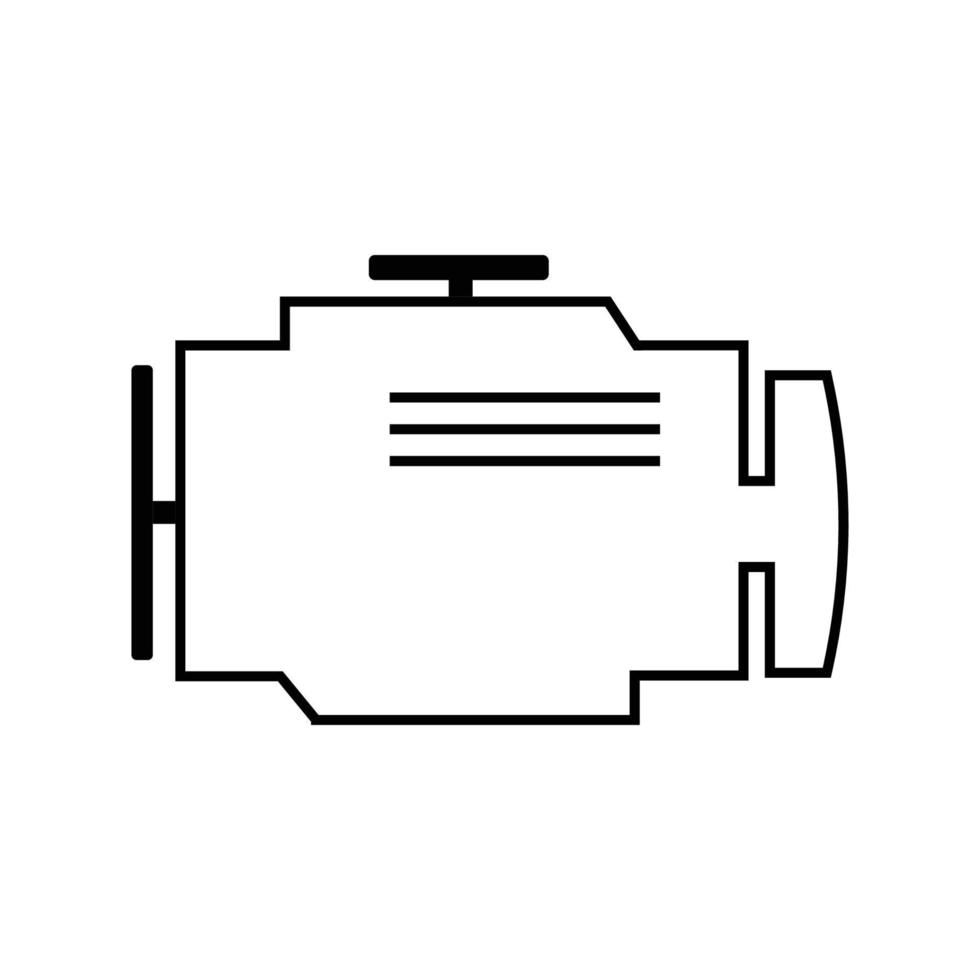 icône de moteur de voiture vecteur