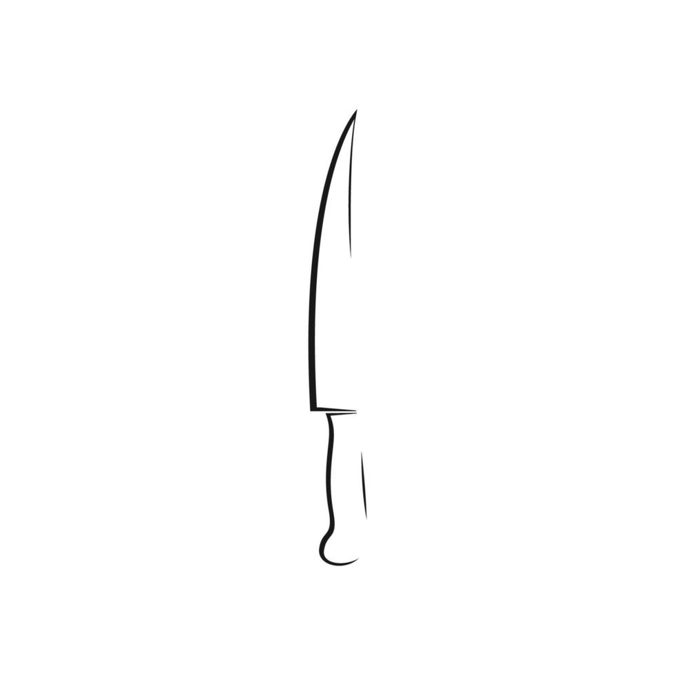 vecteur de logo de couteau