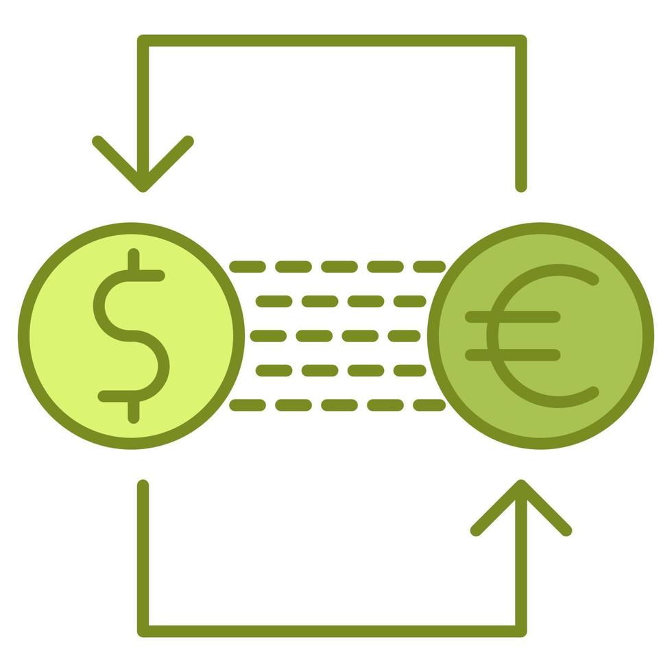 icône de change, adaptée à un large éventail de projets créatifs numériques. vecteur