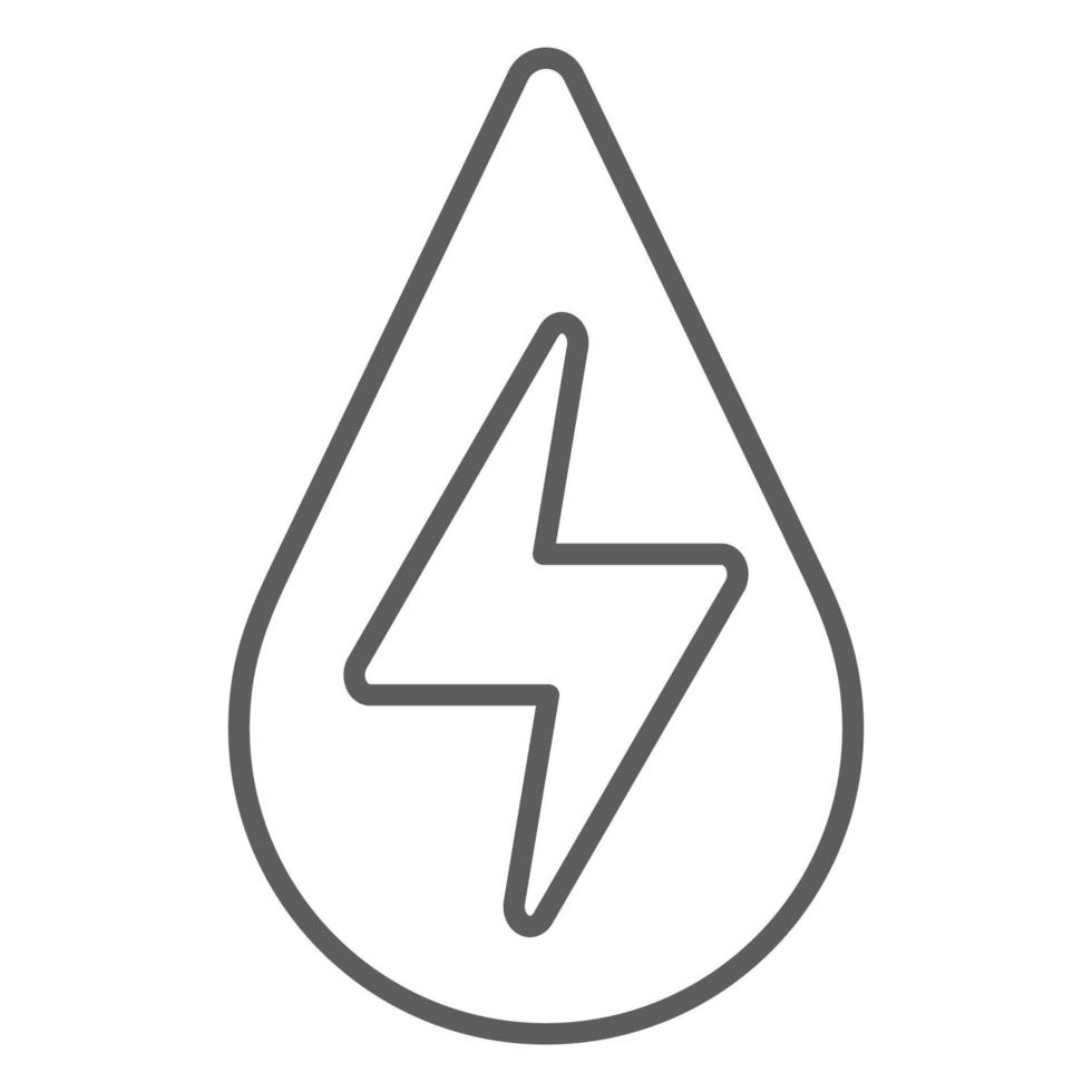 icône hydroélectrique, adaptée à un large éventail de projets créatifs numériques. vecteur