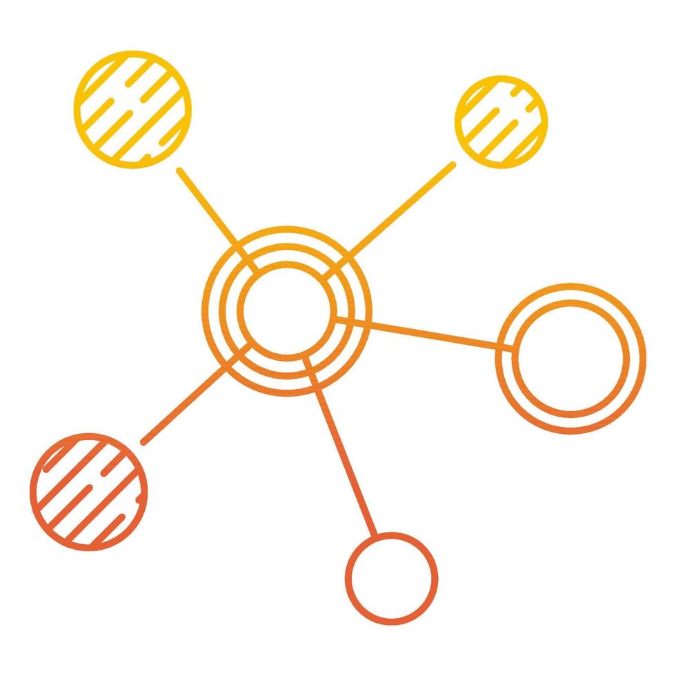 icône de nœud, adaptée à un large éventail de projets créatifs numériques. vecteur