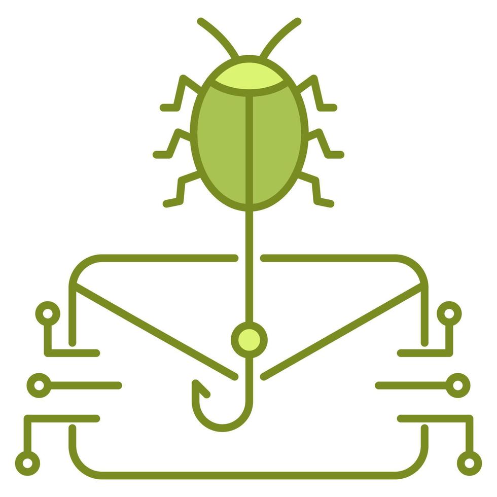 icône d'attaque de virus par e-mail, adaptée à un large éventail de projets créatifs numériques. vecteur