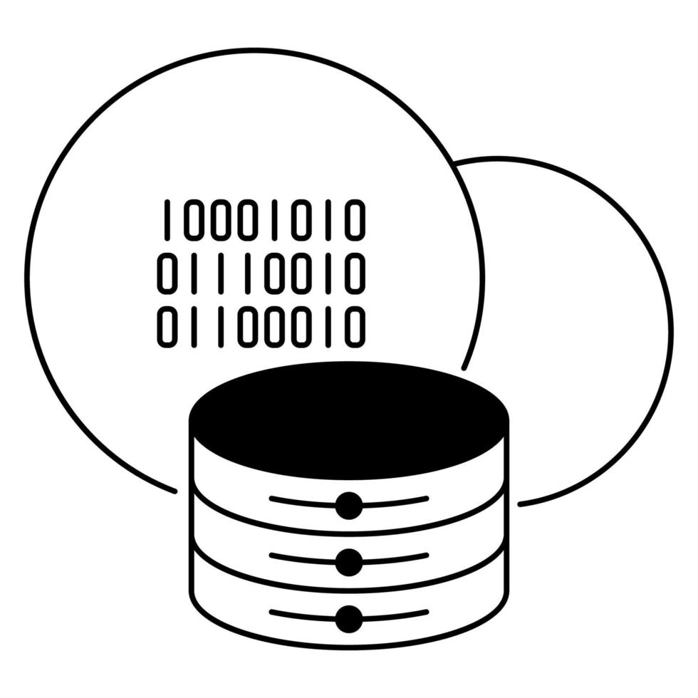 icône de stockage en nuage, adaptée à un large éventail de projets créatifs numériques. vecteur