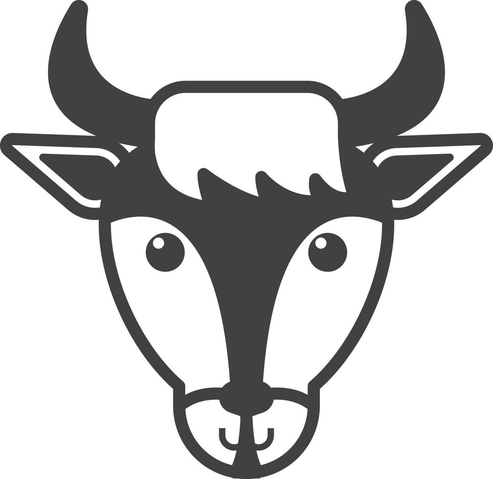 illustration de chèvre dans un style minimal vecteur