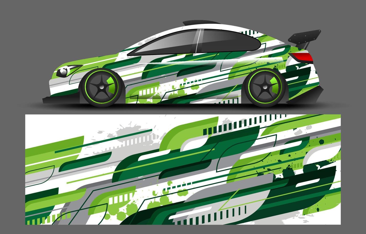 modèle d'autocollant de décalque de voiture vecteur