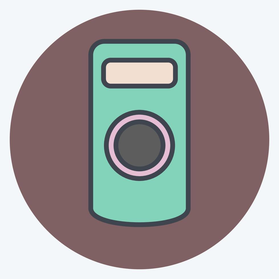 icône de la télécommande de l'appareil photo. lié au symbole de la photographie. style de couleur assortie. conception simple modifiable. illustration simple vecteur