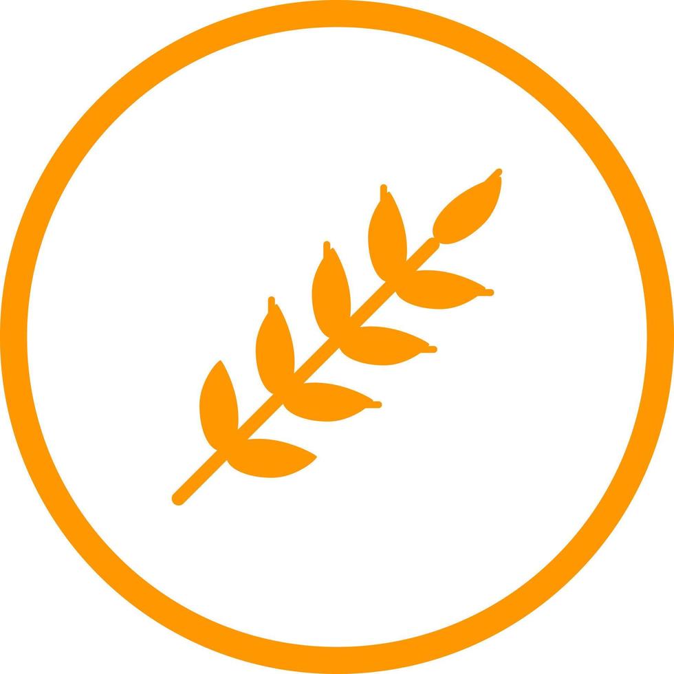 icône de glyphe de vecteur de blé unique