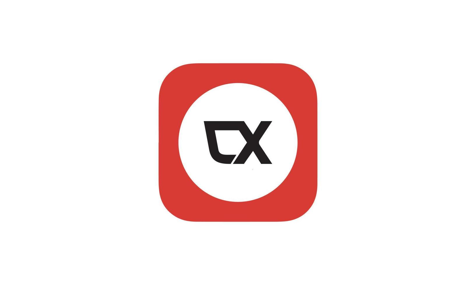 alphabet lettres initiales monogramme logo dx, xd, d et x vecteur