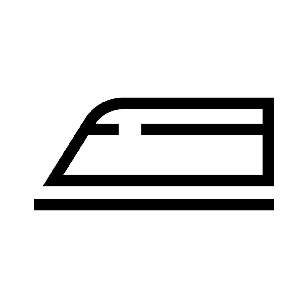 train icône gras linéaire isolé sur fond blanc. illustration vectorielle vecteur