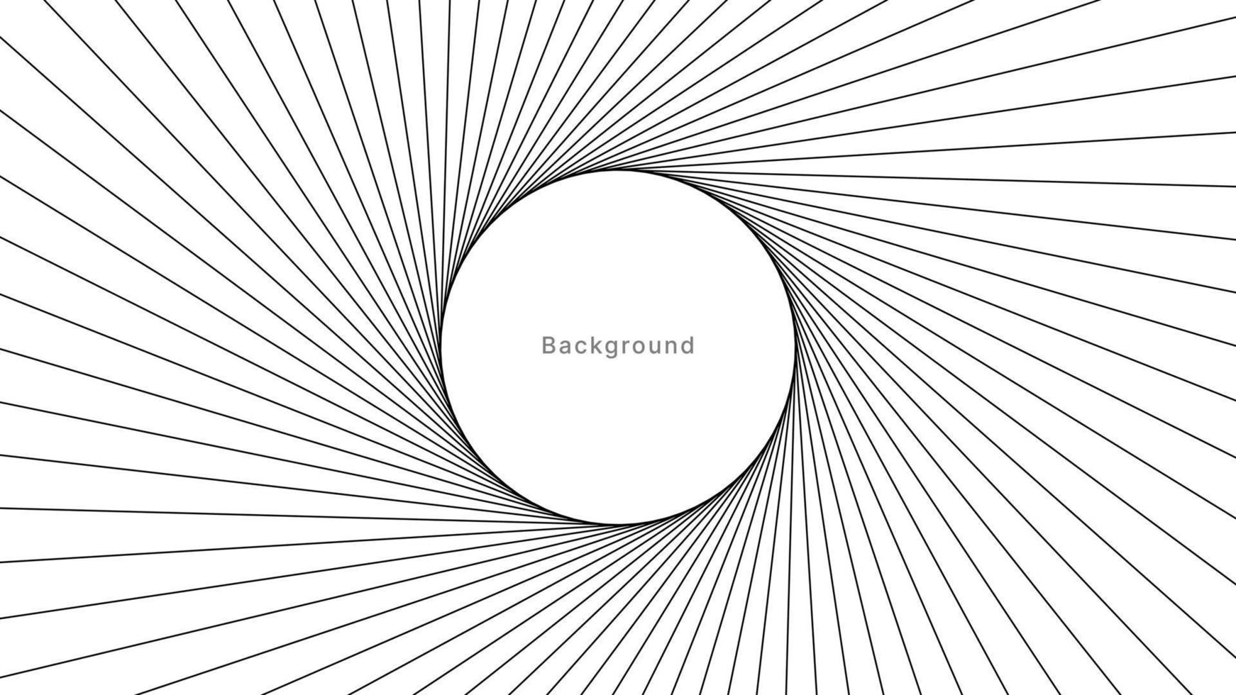 la transformation blanche fait pivoter la ligne de cercle numérique minimaliste. il peut convenir aux publicités, aux couvertures, aux bannières, aux affiches, aux wireframes et aux arrière-plans. vecteur