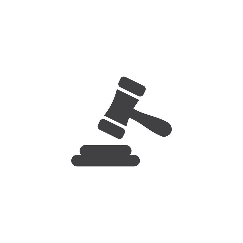 modèle de logo de droit de la justice vecteur