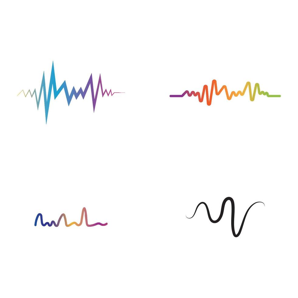 illustration vectorielle des ondes sonores vecteur