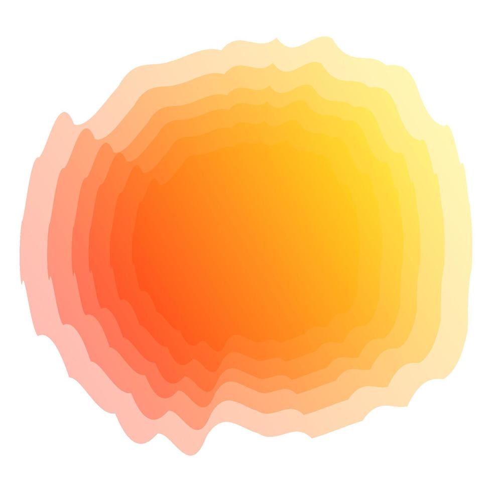 concept de gradient d'énergie et de formes vibrantes vecteur