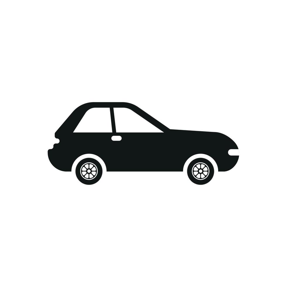 symbole de vecteur d'icône de voiture sur fond blanc.