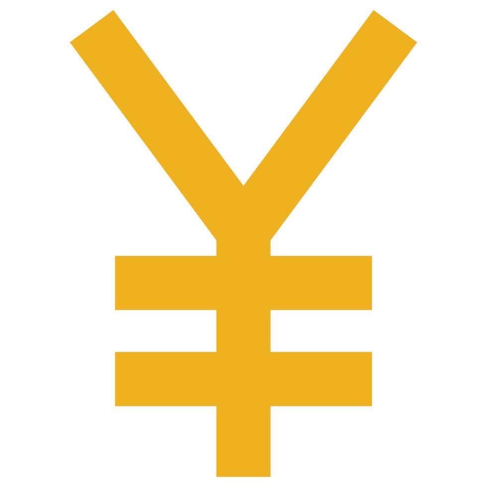 yen - icône de couleur plate. vecteur