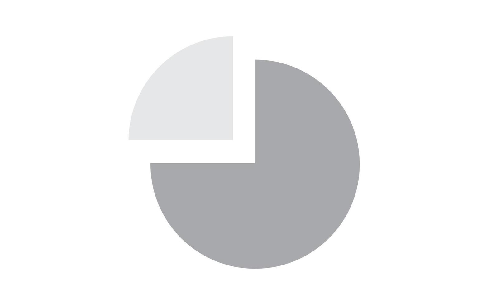 icône graphique camembert, signe de diagramme simple. style plat. illustration vectorielle isolée sur fond blanc. analyse commerciale. vecteur