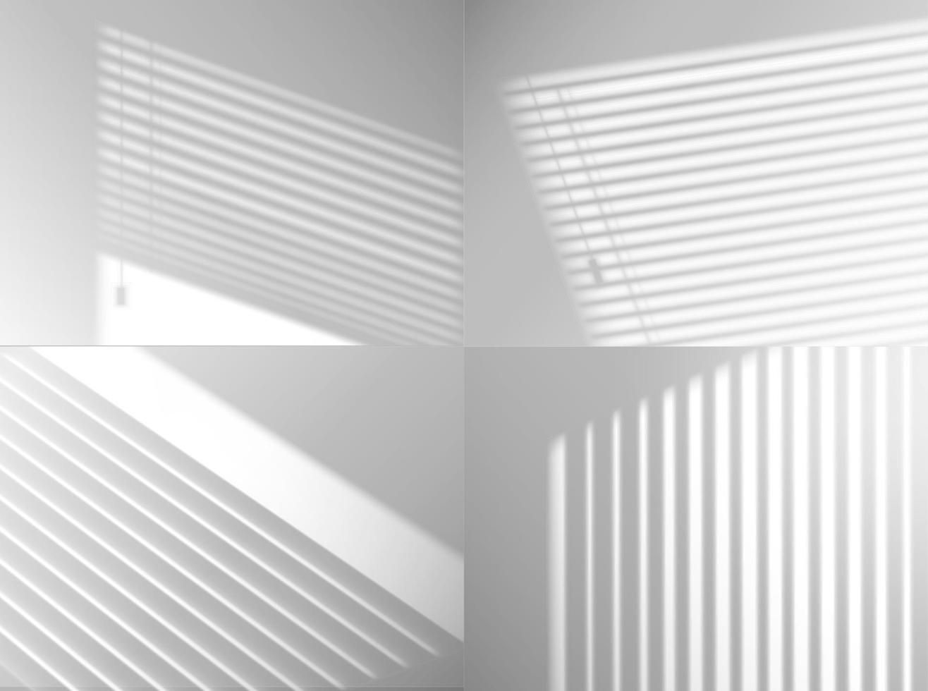 stores fenêtre ombre lumière superposition fond vecteur