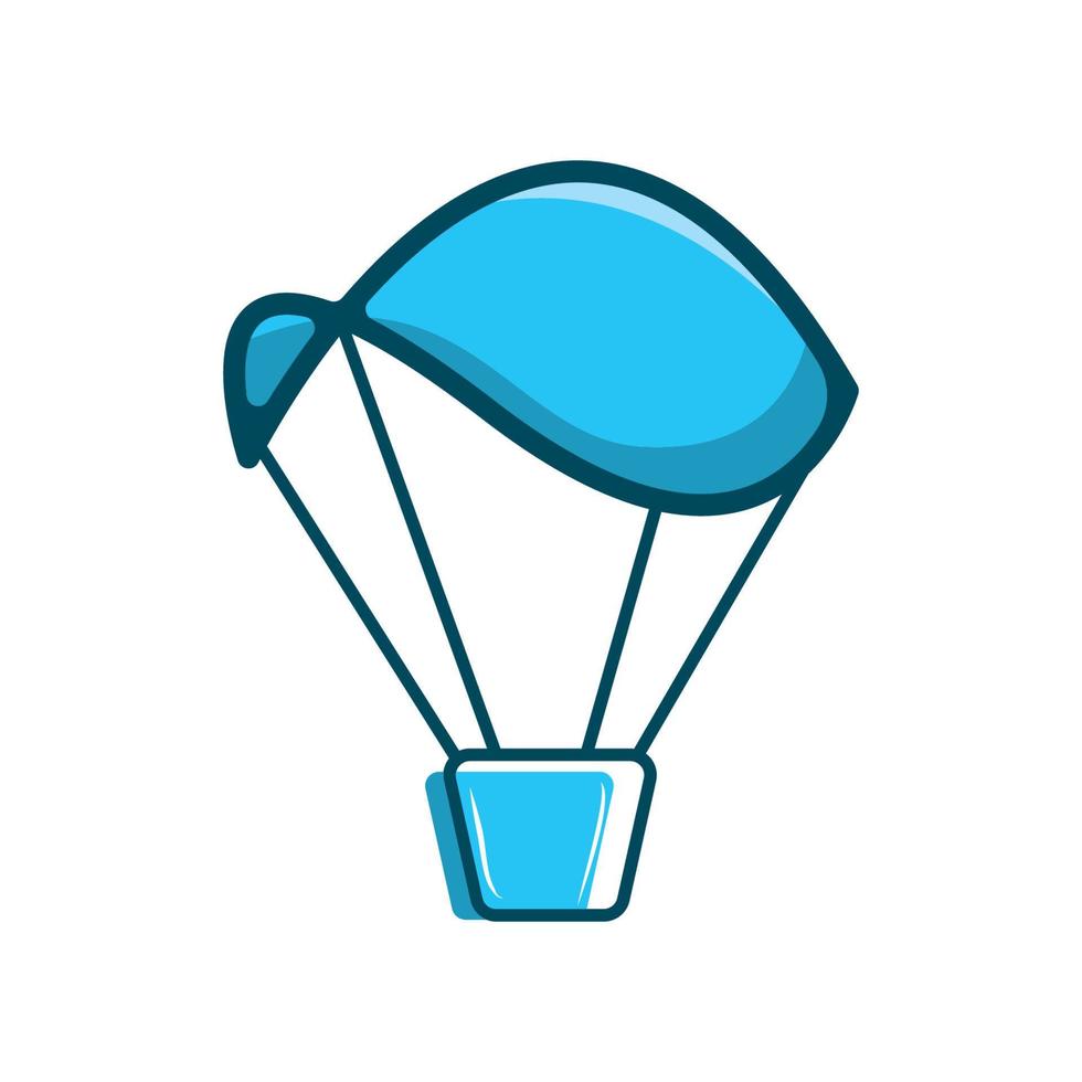conception d'icône de logo de parachute et vecteur de parachutisme de symbole