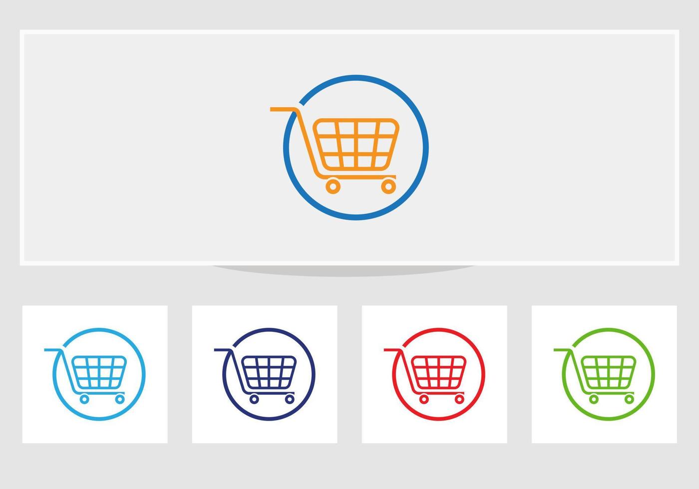 icône de panier d'achat. illustration vectorielle de shopping logo design vecteur
