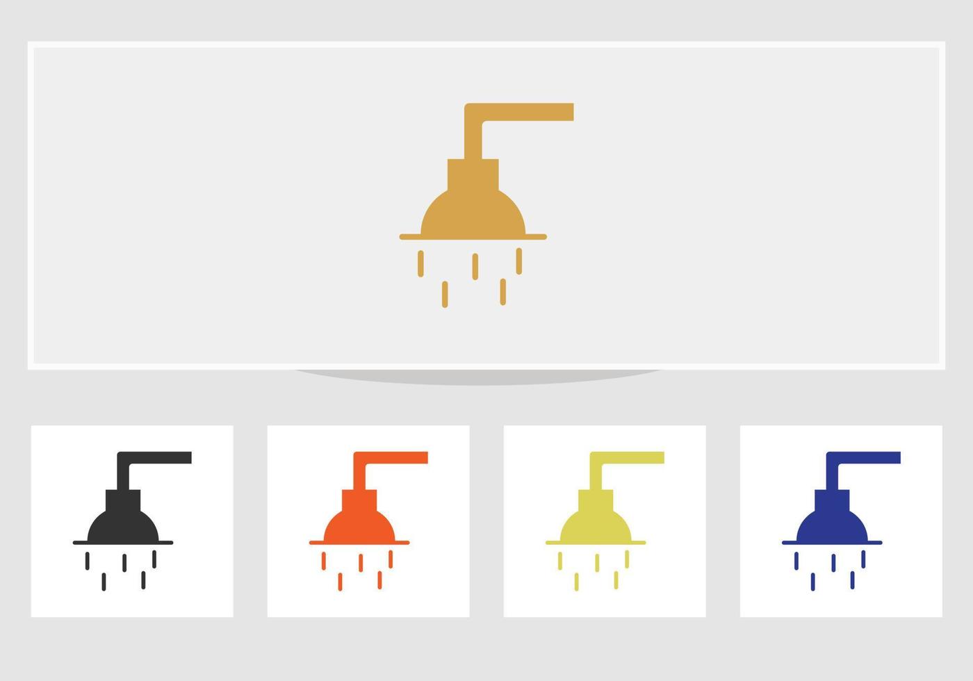 icône de douche isolé sur fond blanc vecteur