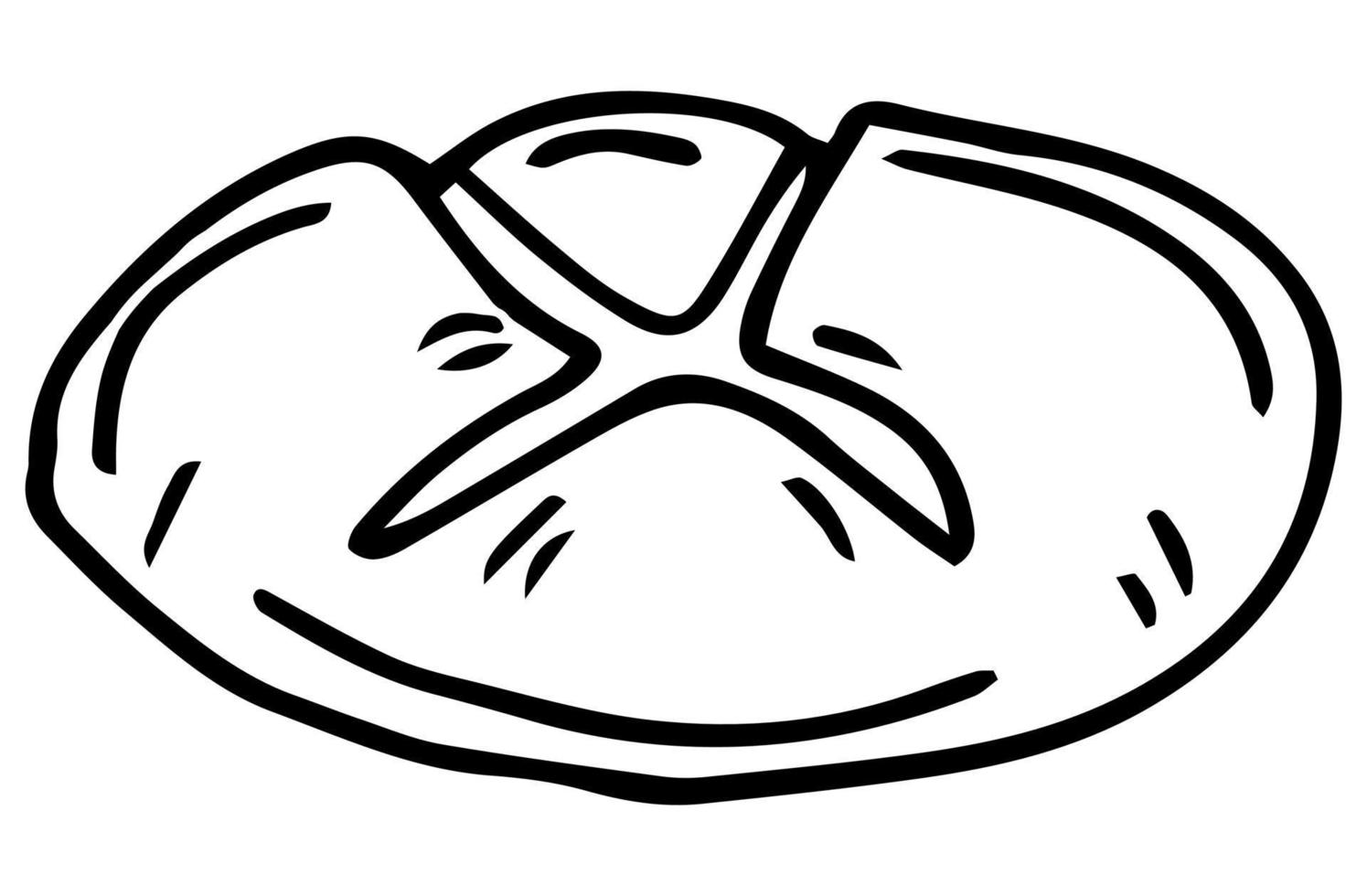 icône de pain vecteur conception de sites Web icône de pain sur fond blanc, une conception simple est utilisée. boulangerie pain pâtisserie isolé conception d'illustration vectorielle. icône linéaire de pain vectoriel sur fond blanc.