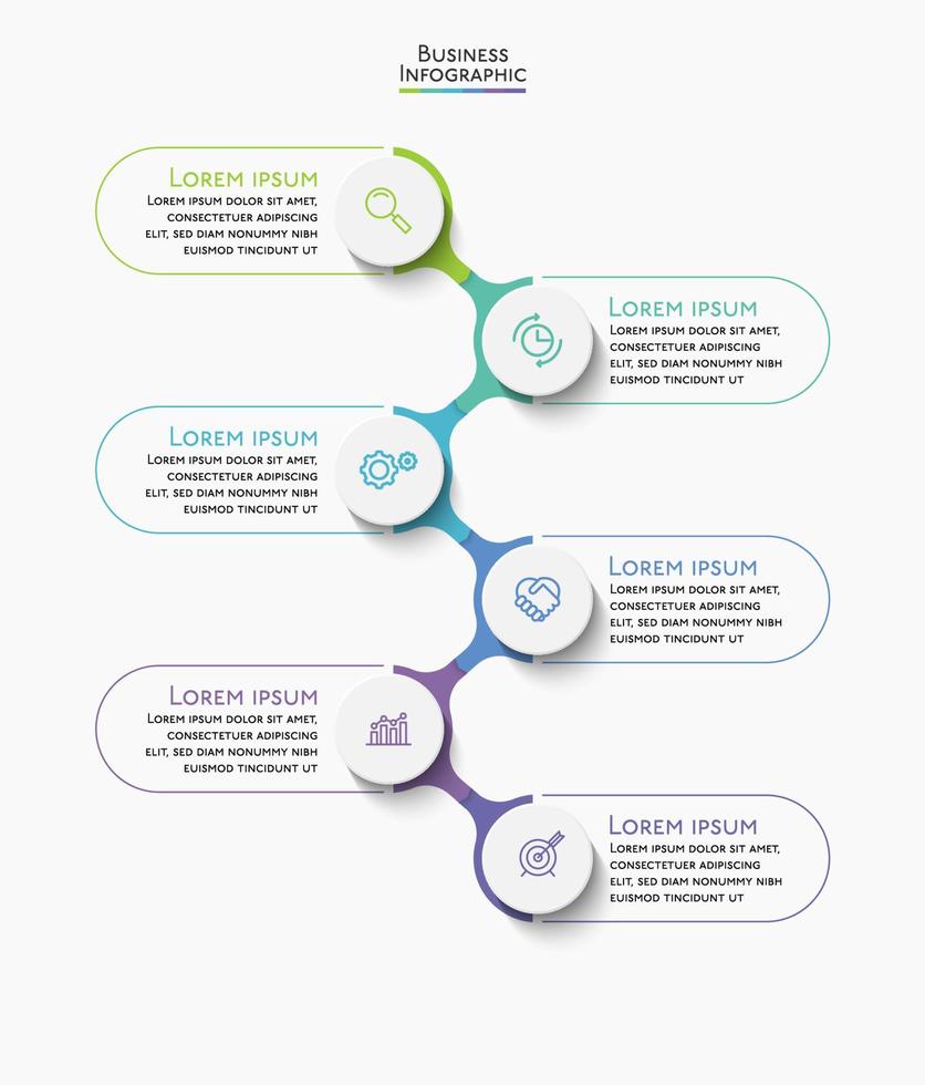 modèle d'infographie de présentation entreprise vecteur