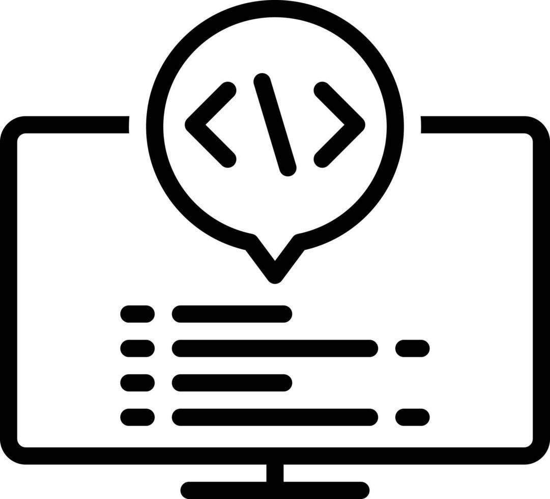 icône de ligne pour la syntaxe vecteur