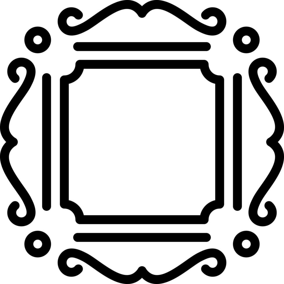 icône de ligne pour le cadre vecteur