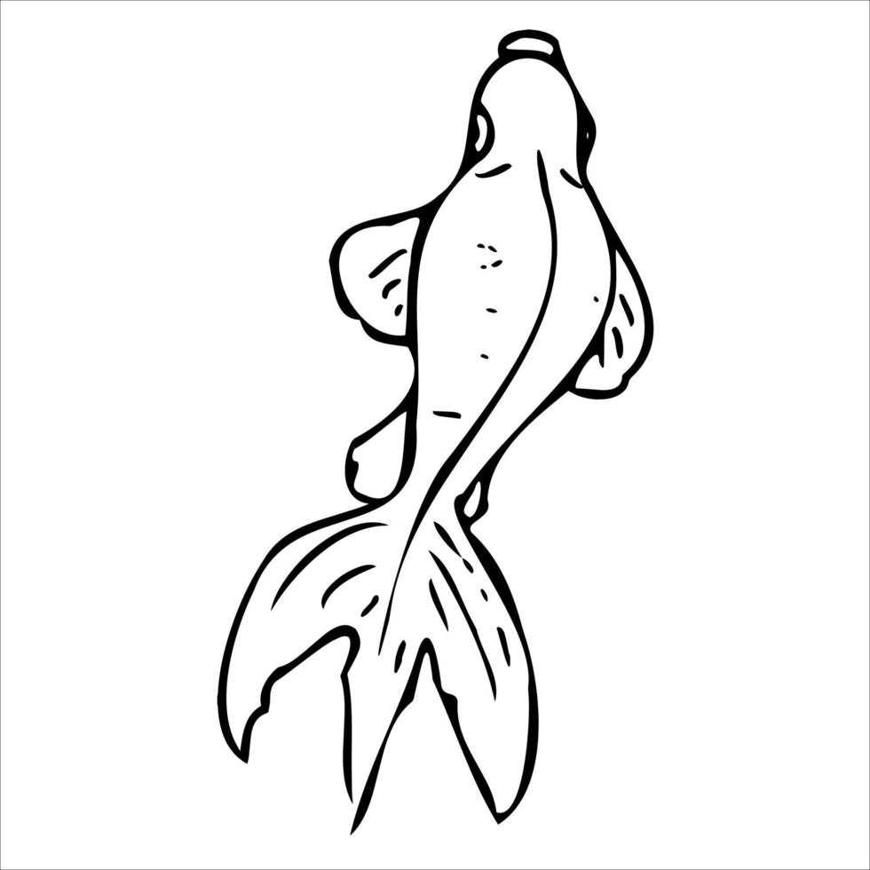 fille asiatique en sakura et bambou. traditions japonaises de l'est. éléments de spa pour le style de doodle logo .drawing. vecteur