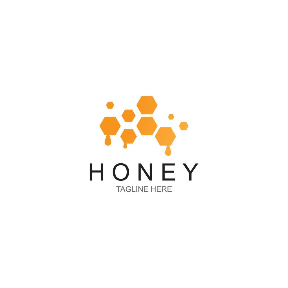 vecteur de logo de miel