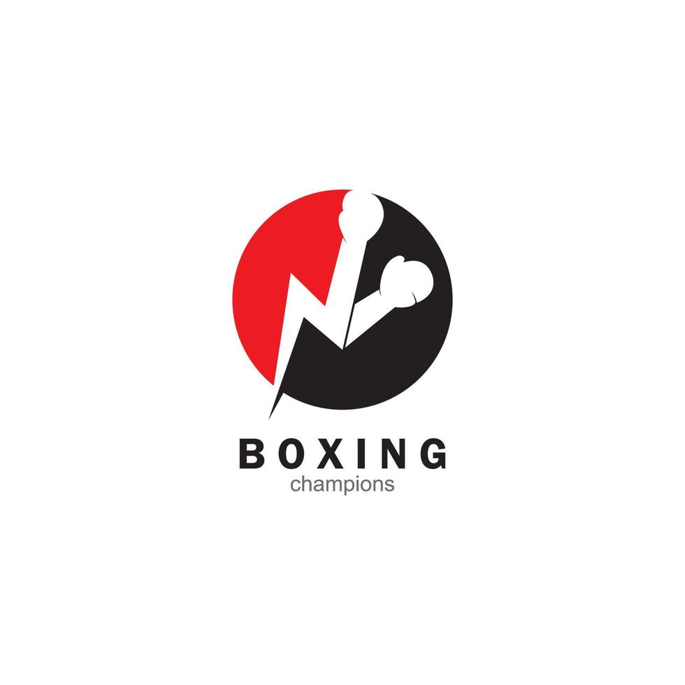 vecteur de logo boxe et arts martiaux