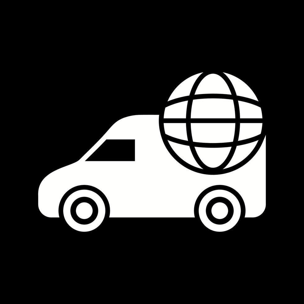 icône de vecteur de livraison mondiale