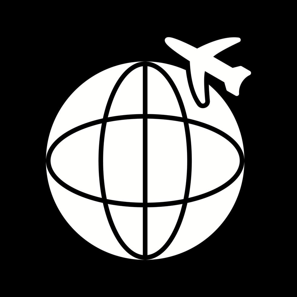 icône de vecteur de vols internationaux