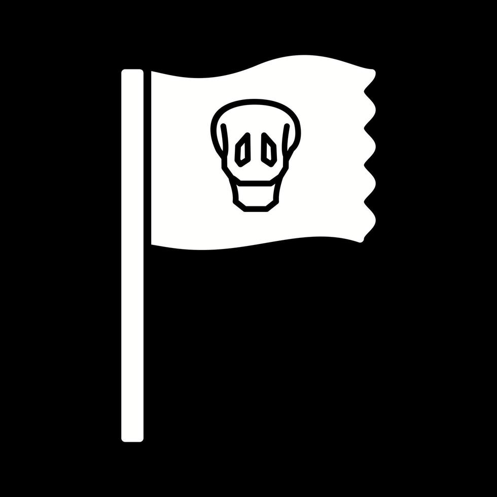 icône de vecteur de drapeau pirate