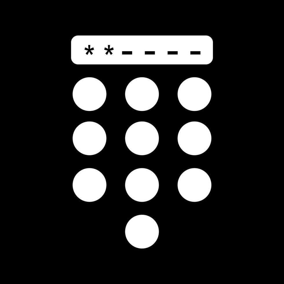 icône de vecteur de verrouillage par code d'accès