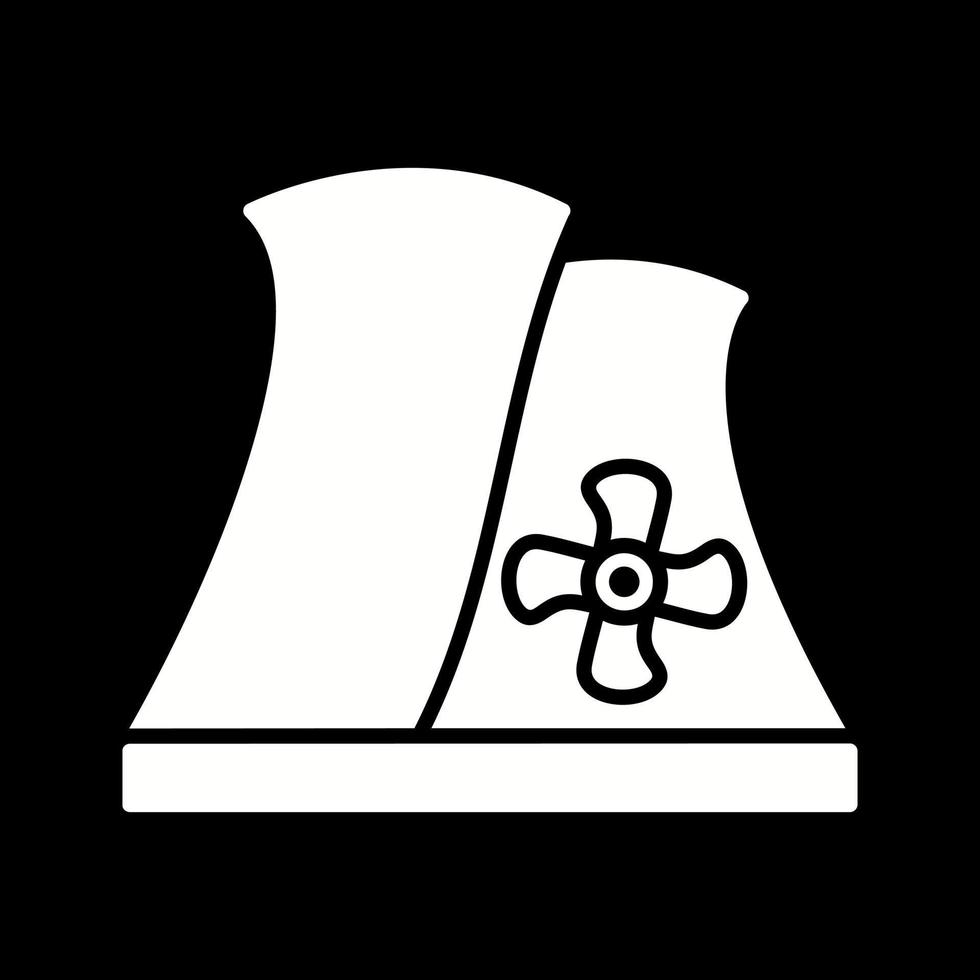 icône de vecteur de centrale nucléaire