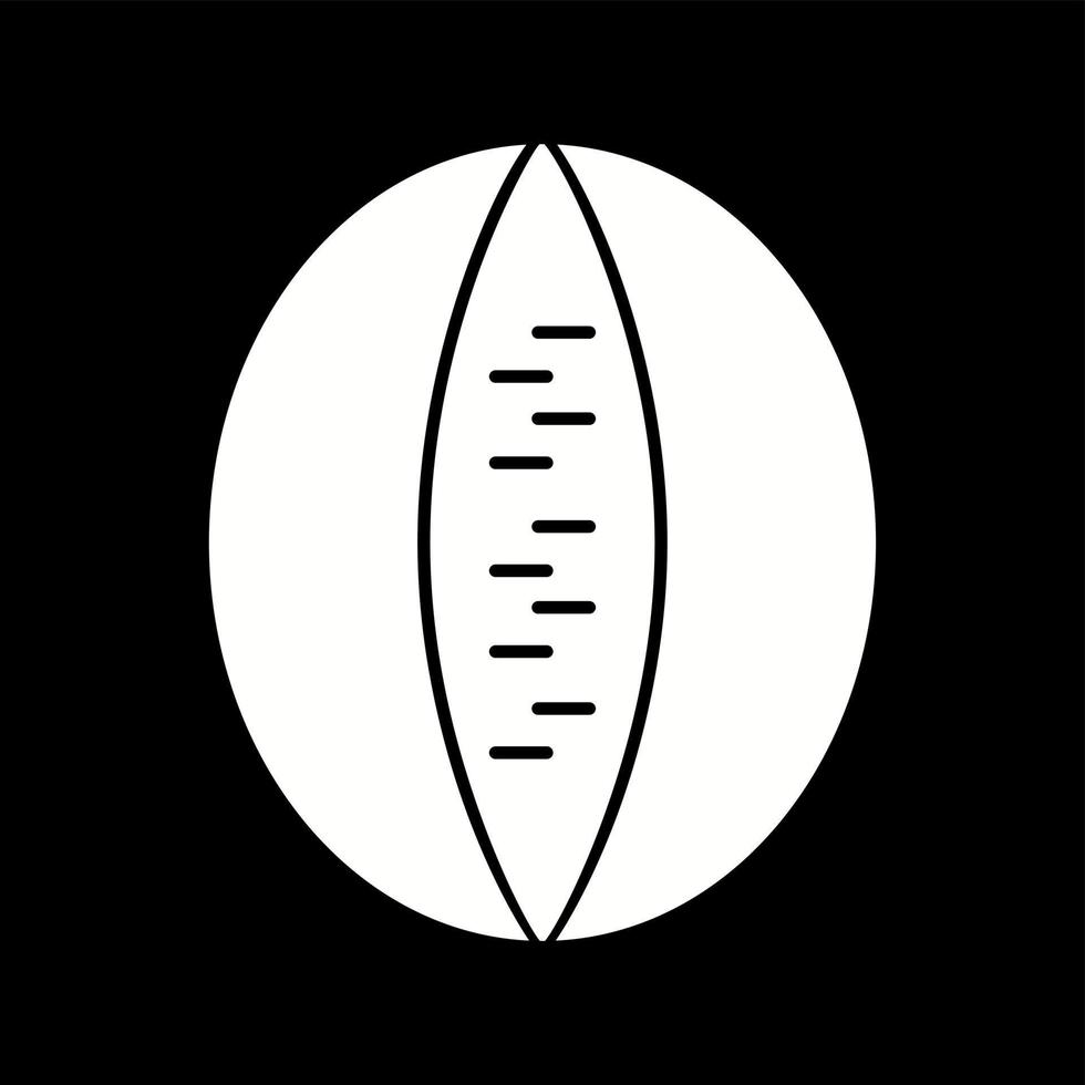 icône de glyphe de vecteur de melon de roche unique