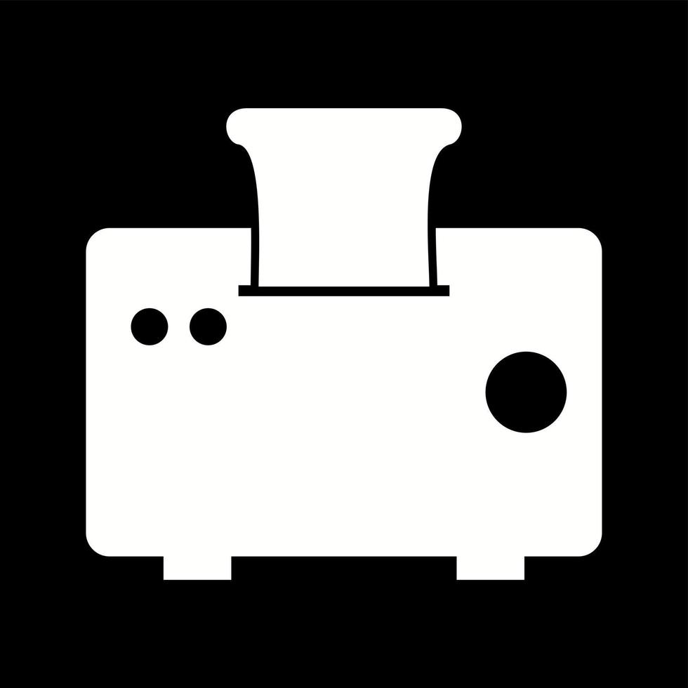 icône de glyphe de vecteur de grille-pain unique