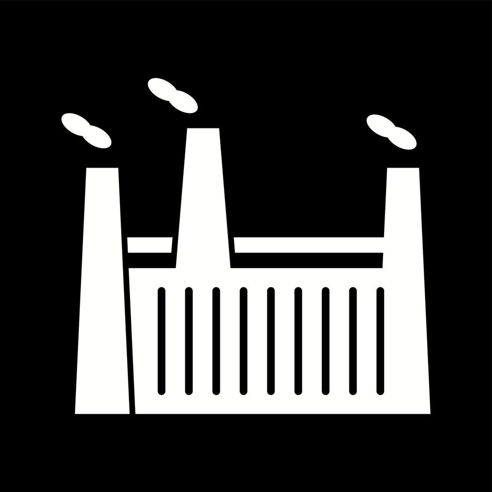 icône de glyphe de vecteur d'usine unique
