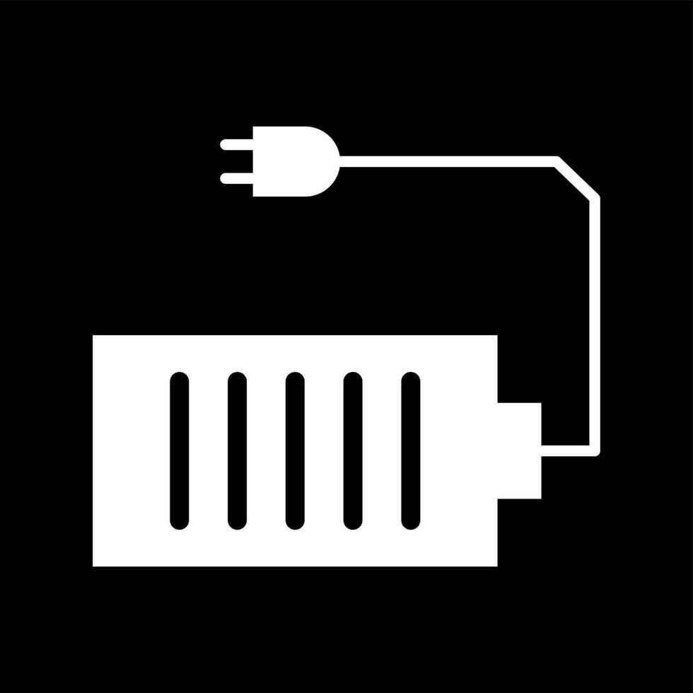 icône de glyphe de vecteur de cellule et de prise unique