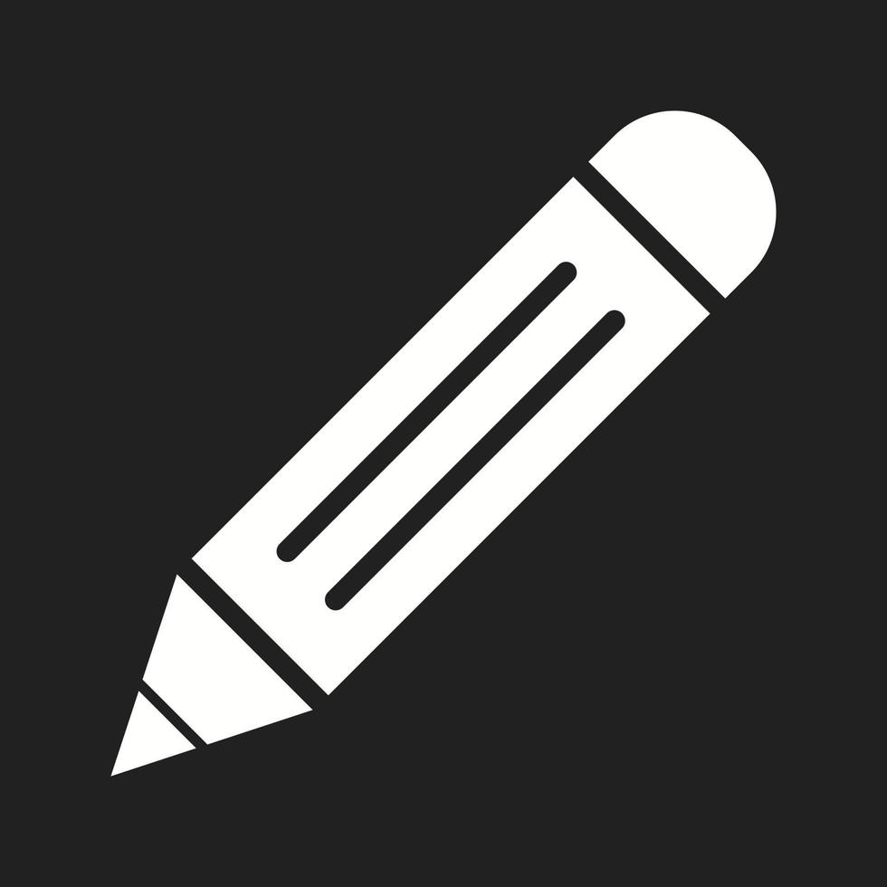icône de glyphe vecteur beau crayon