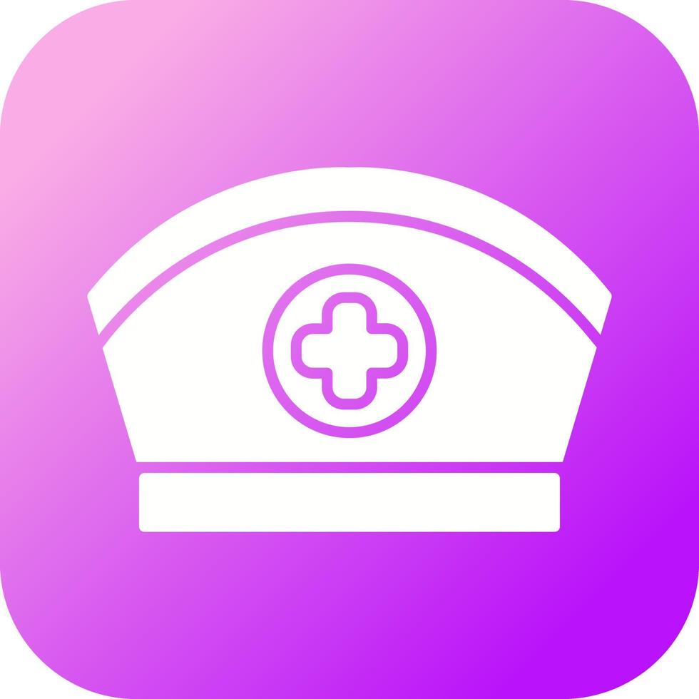 icône de vecteur de casquette infirmière