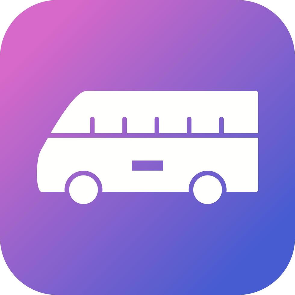 bus sur l'icône de vecteur d'aéroport