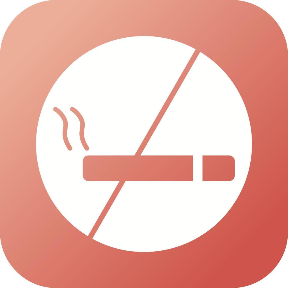 icône de vecteur de signe non fumeur