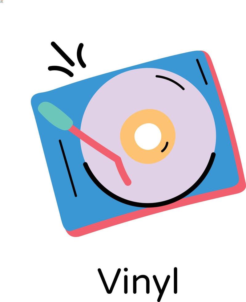 concepts de vinyle à la mode vecteur