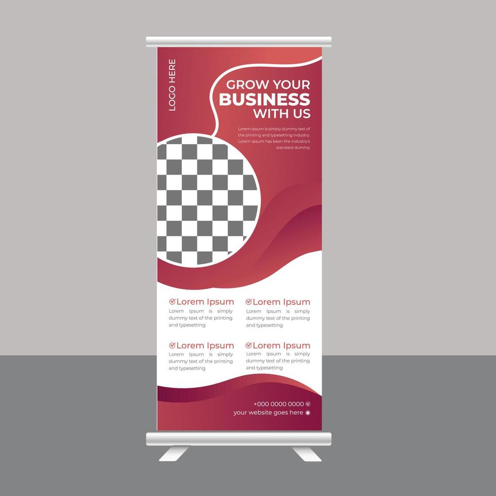 vente de maison roll up banner stand pour agence immobilière vecteur