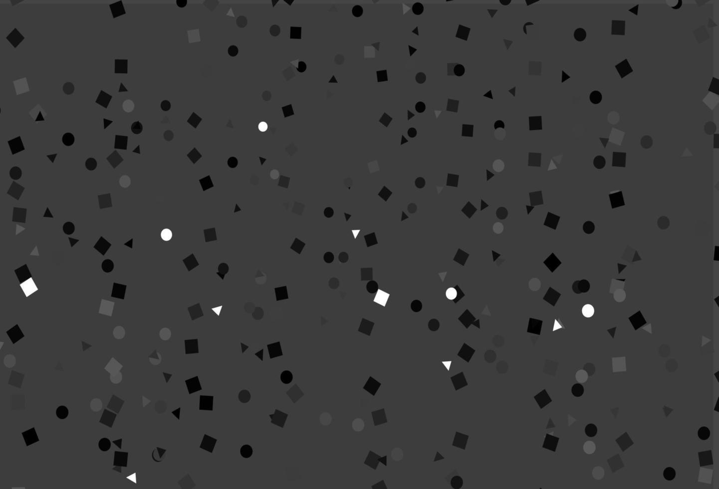 couverture de vecteur noir clair dans un style polygonal avec des cercles.