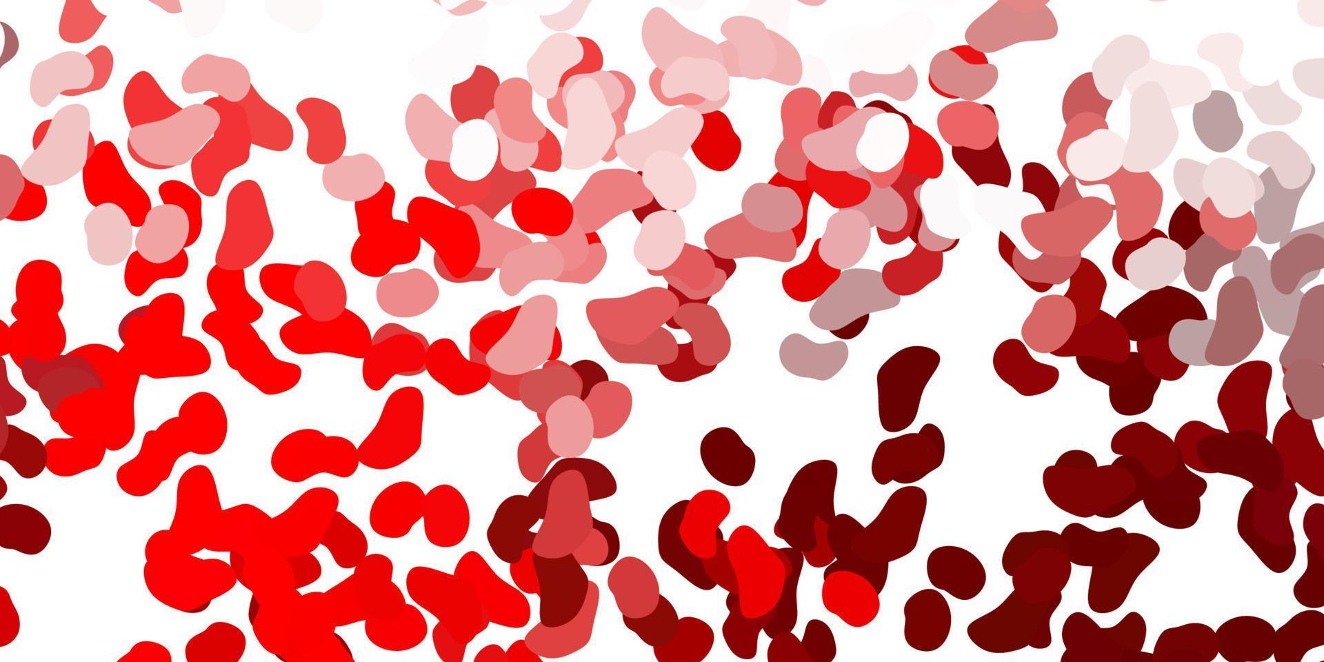 texture de vecteur rouge clair avec des formes de memphis.