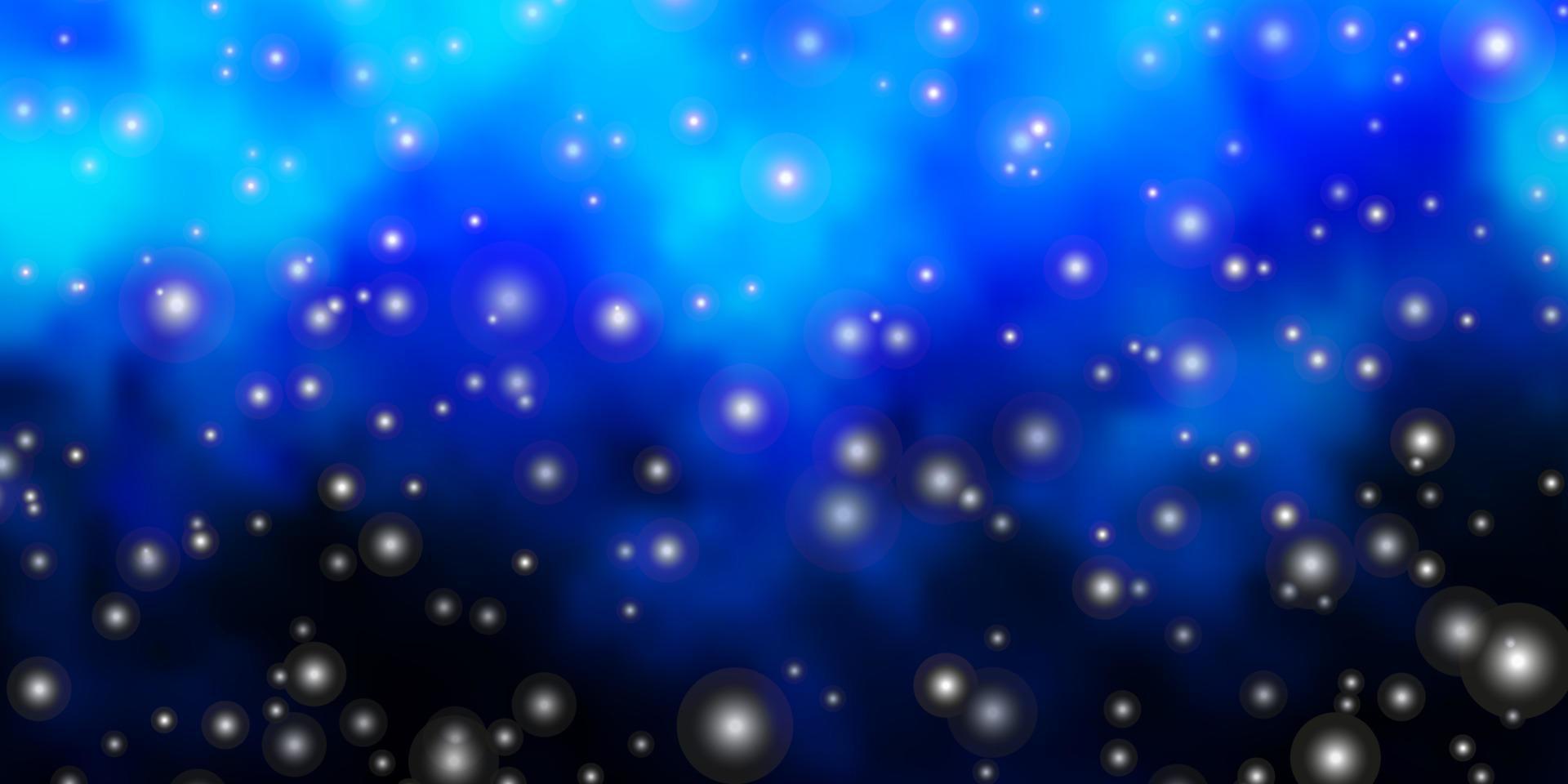 disposition de vecteur bleu foncé avec des étoiles brillantes.