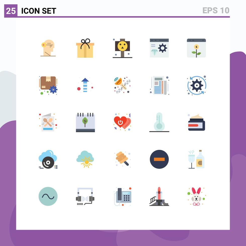 ensemble de 25 symboles d'icônes d'interface utilisateur modernes signes pour la banque développer l'application de codage de carte éléments de conception vectoriels modifiables vecteur